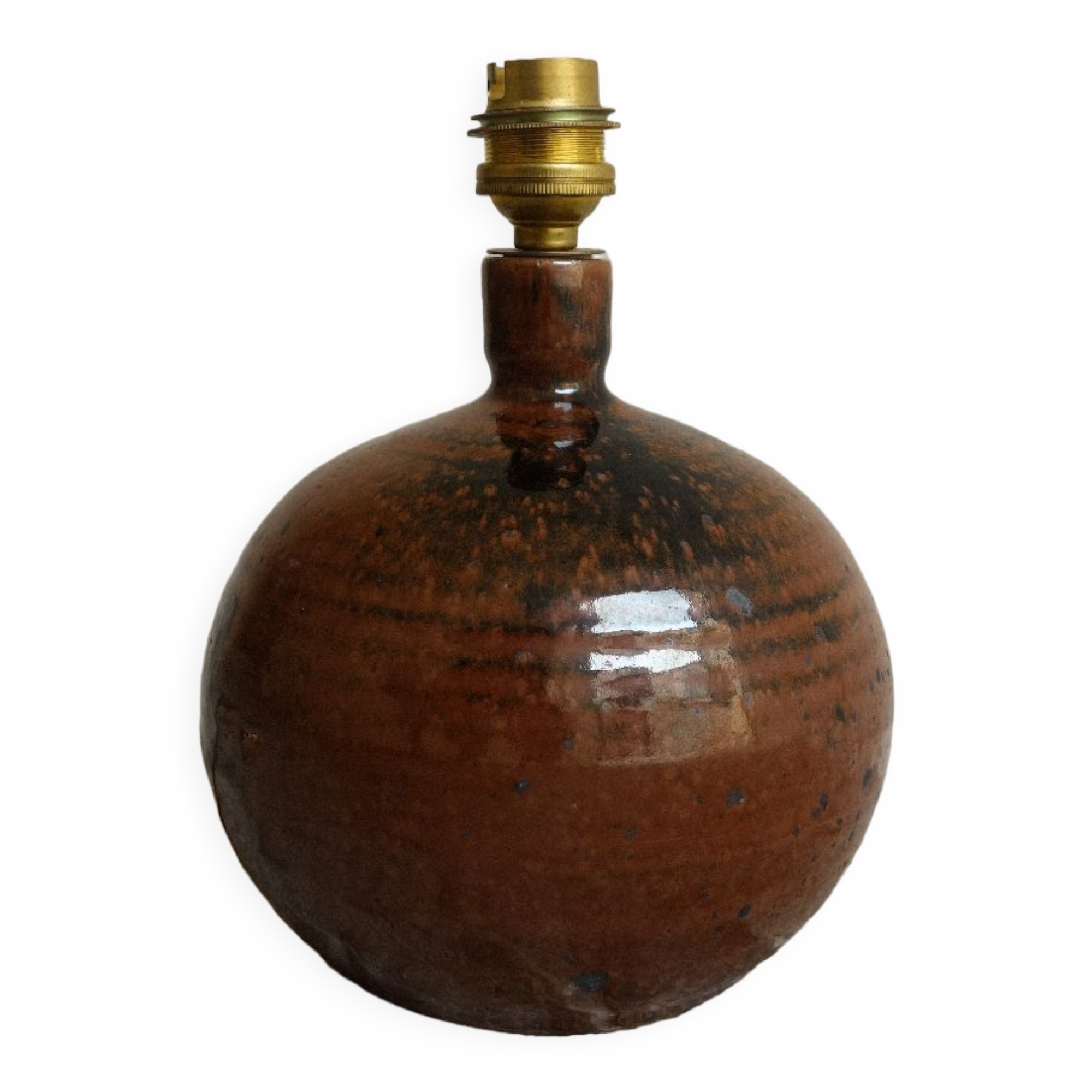 Glazed ceramic lamp base, 1960s