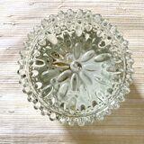 Vintage round glass ceiling lamp
