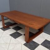 Large Teak coffee table with serving tray 1970s EMC Mobler Denmark