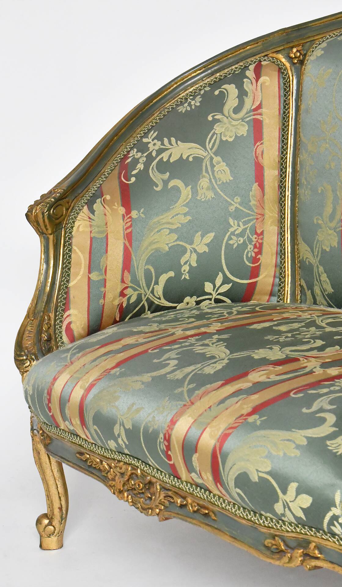 Louis XV style basket sofa
