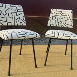 Paire de chaises vintage restaurées