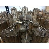 Fume’ “tronchi” murano glass chandelier d50