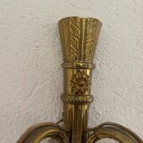 Lot de 2 appliques murales style Louis XV en bronze dorée