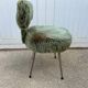 Vintage green shaggy chair from the 1960s.