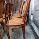 6 chaises cannées style Louis XV