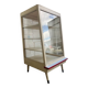 Vintage wooden shop counter, display case, shelf