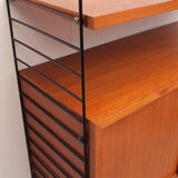 60s string wall unit in teak