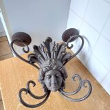 Antique piece/wrought iron wall chandelier