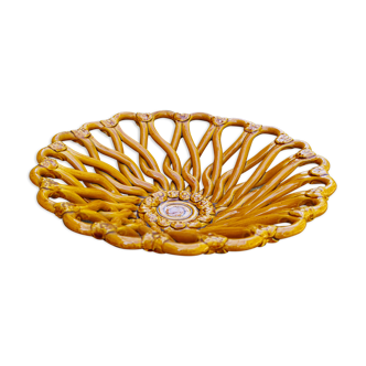 Vintage ceramic fruit basket Vallauris