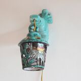 Ceramic Seahorse Lantern from Vietri Sul Mare, Italy 1960S.