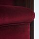 2 red velvet Amsterdam School Art Deco chairs, The Netherlands, 1930s