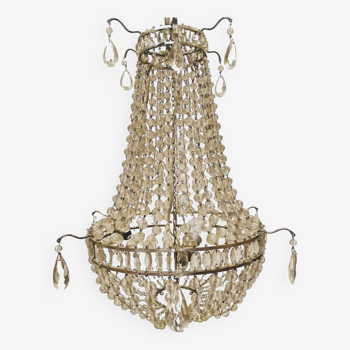 Louis XV style basket chandelier with 20th century tassels