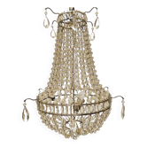 Louis XV style basket chandelier with 20th century tassels