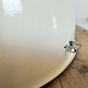 ndustrial Soviet White Enamel Pendant Lamp, 1960s