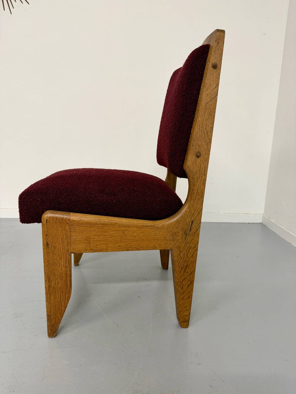 Vintage Guillerme & Chambron designer armchair from the 1960s