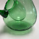 Large green glass cooling jug