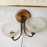 Vintage wall lamp Steinhauer gold, eighties