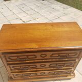 Commode 3 tiroirs en bois massif