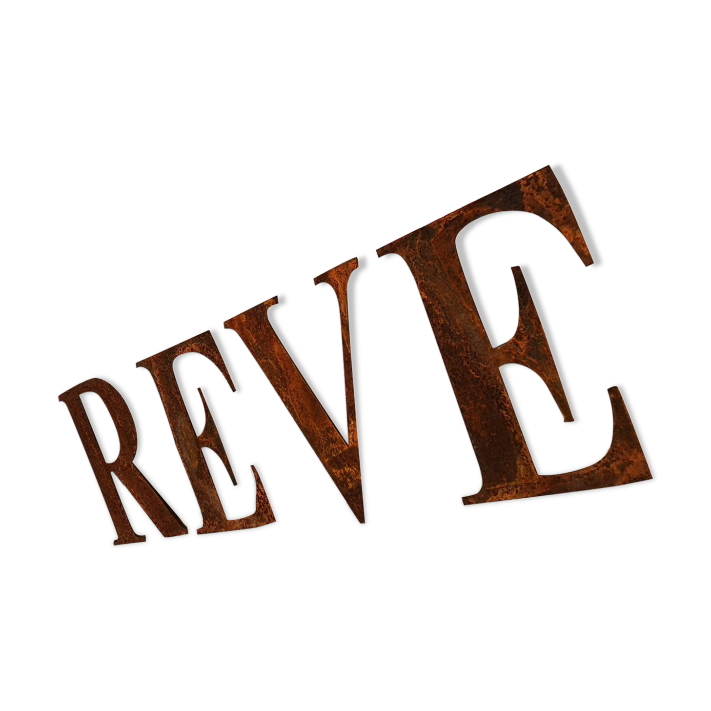 Dream in metallic letters