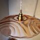 Vintage pink glass pendant light