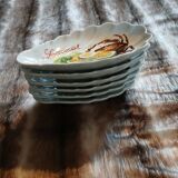 6 antique avocado cups