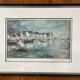 Tableau : Lithographie - Port en Bessin de Claude Guillemot
