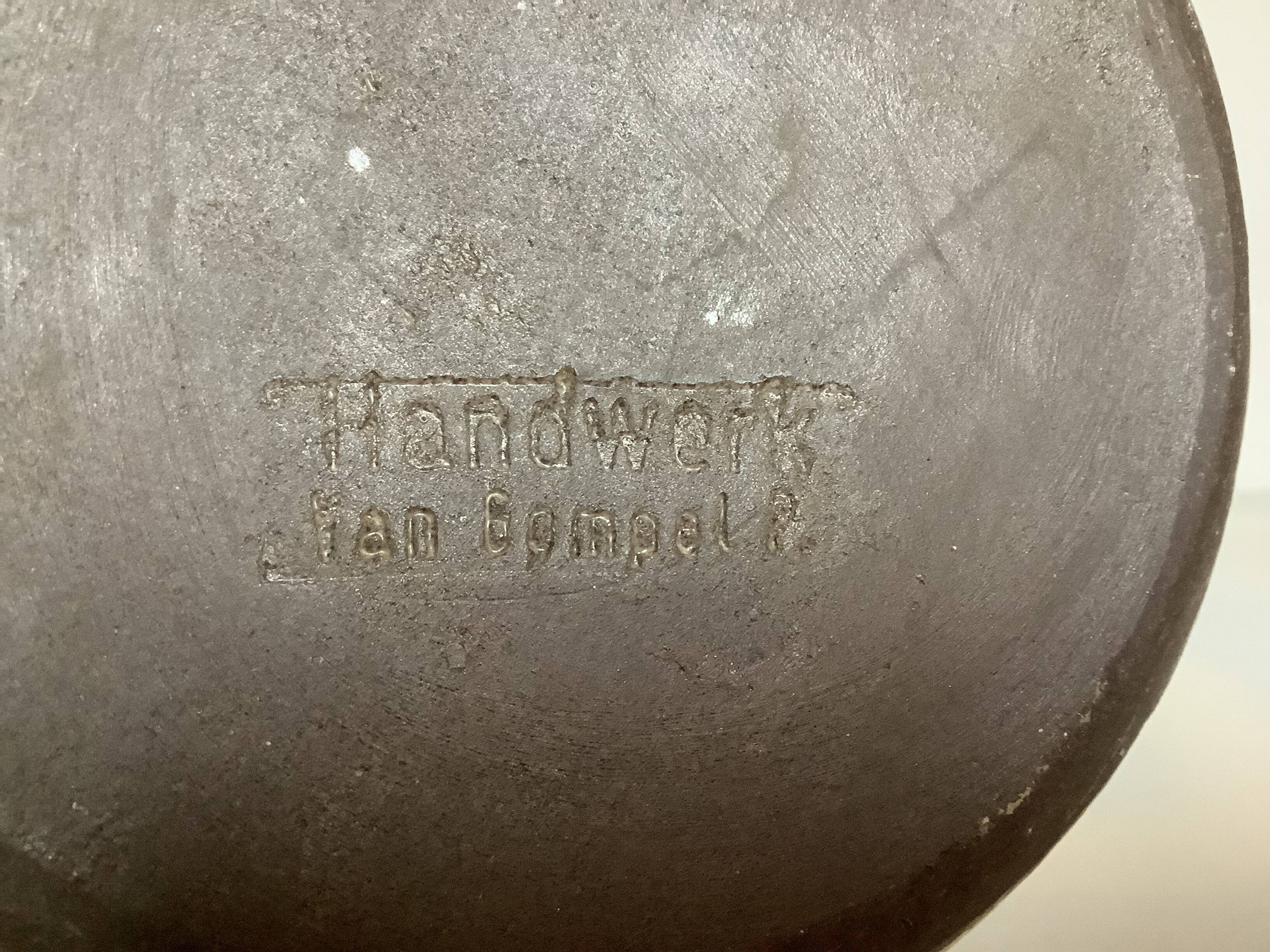 Handmade candle holder van gompel ceramist