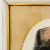 Orientalist painting portrait of a child signed Gatineau
