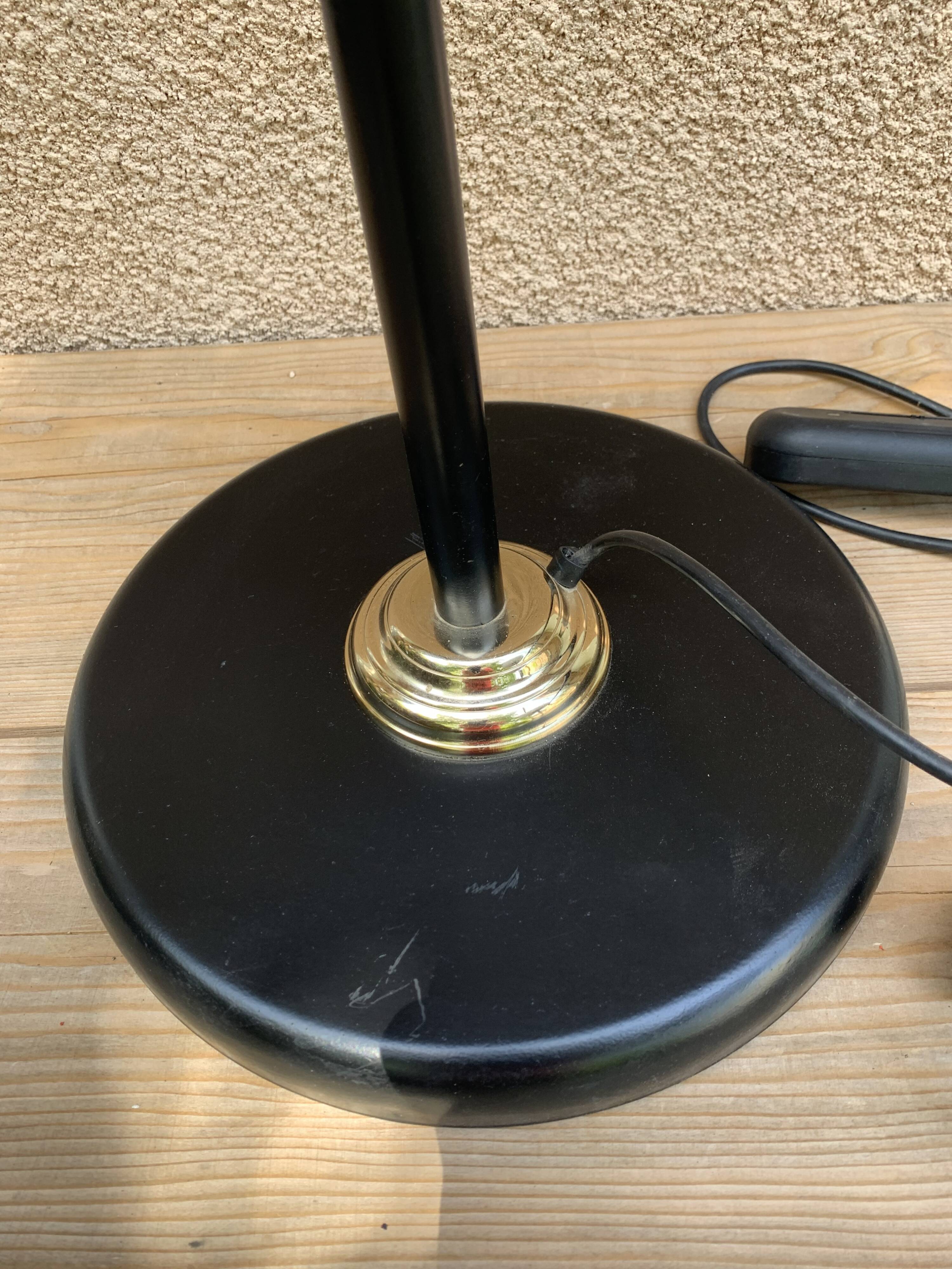 Varallo black halogen floor lamp alfa Italy model