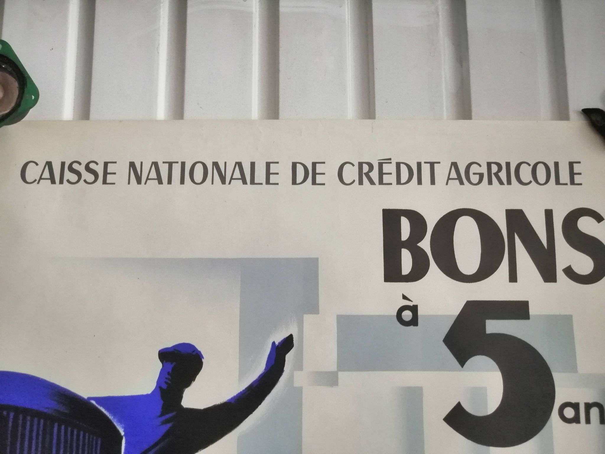 Affiche 1950 "Caisse Nationale du Crédit Agricole Bons à 5 ans"