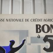 Affiche 1950 "Caisse Nationale du Crédit Agricole Bons à 5 ans"