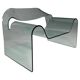 "Ghost" chair in glass by Cini Boeri for FIAM Italy, 1980s.