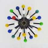 Vintage Pistillino wall lamp in silver plastic by studio Tetrarch for Valenti, Italy