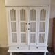 Large wardrobe, storage unit - White painted wood - Colonial, Indonesian