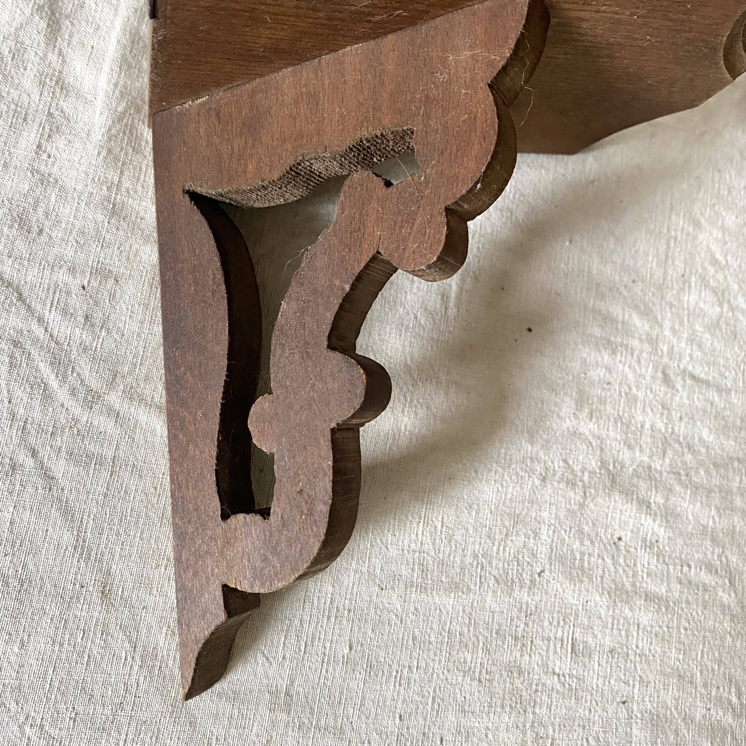 old corner wall shelves