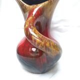 Vallauris free-form ceramic art vase stamped DC