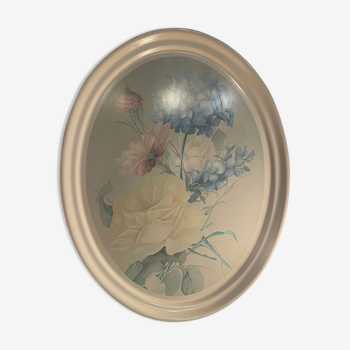 Oval flower service tray