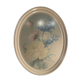 Oval flower service tray