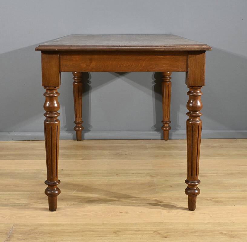 Oak Vis-à-vis Desk – Late 19th Century