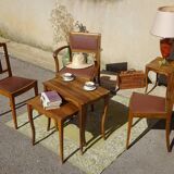 bridge armchair and 2 art deco chairs