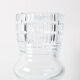 Tall and Solid Clear Crystal Glass Vase / Florence / Italy / 1960s
