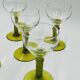 Lot de 5 verres à vin Roemer verts
