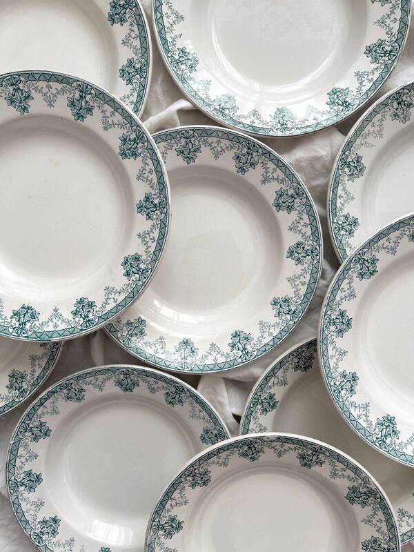 10 assiettes creuses en terre de fer « Cahors » Saint Amand