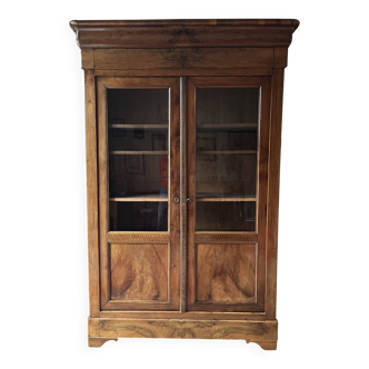Antique Louis Philippe glass cabinet