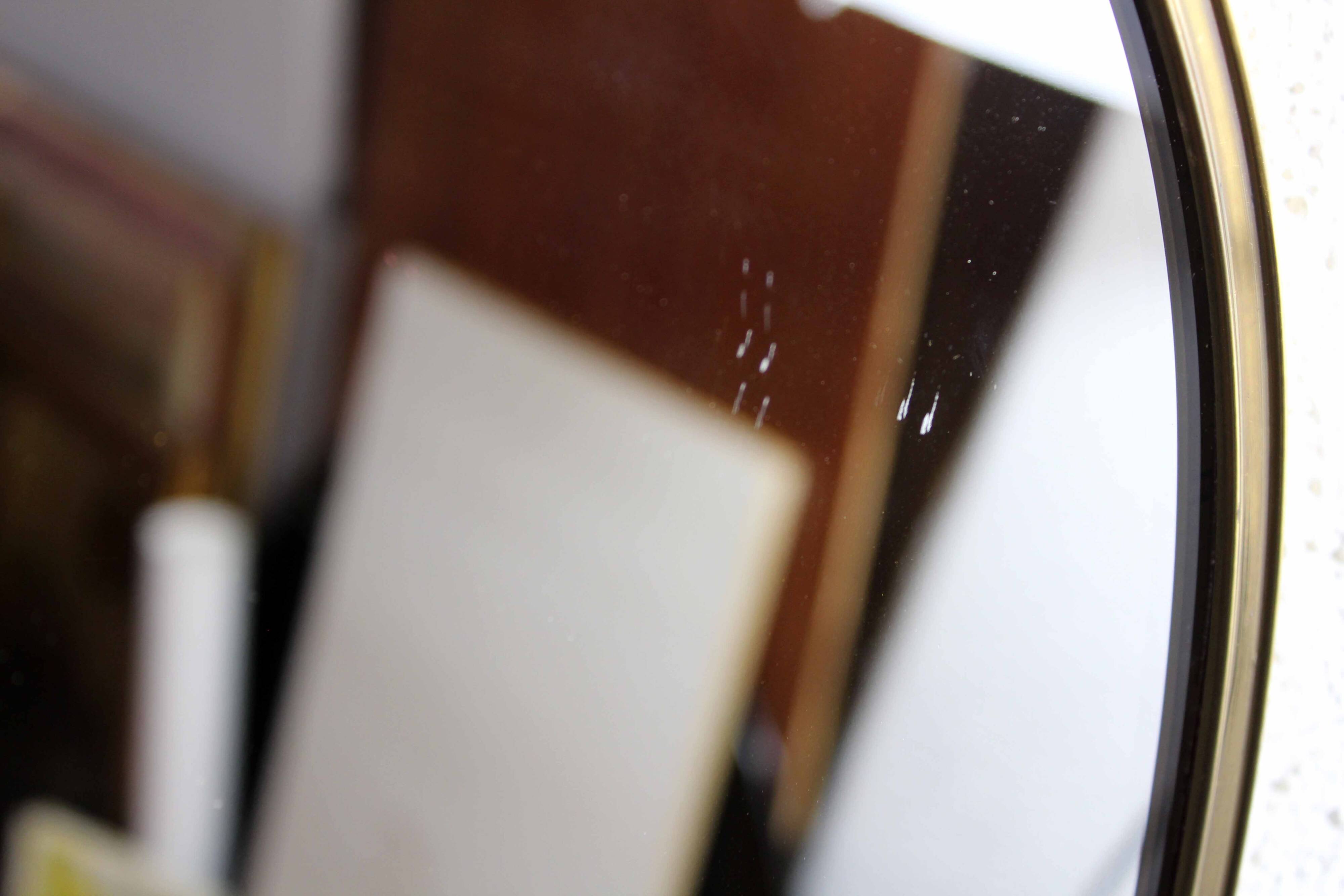 Miroir forme libre en laiton 1970