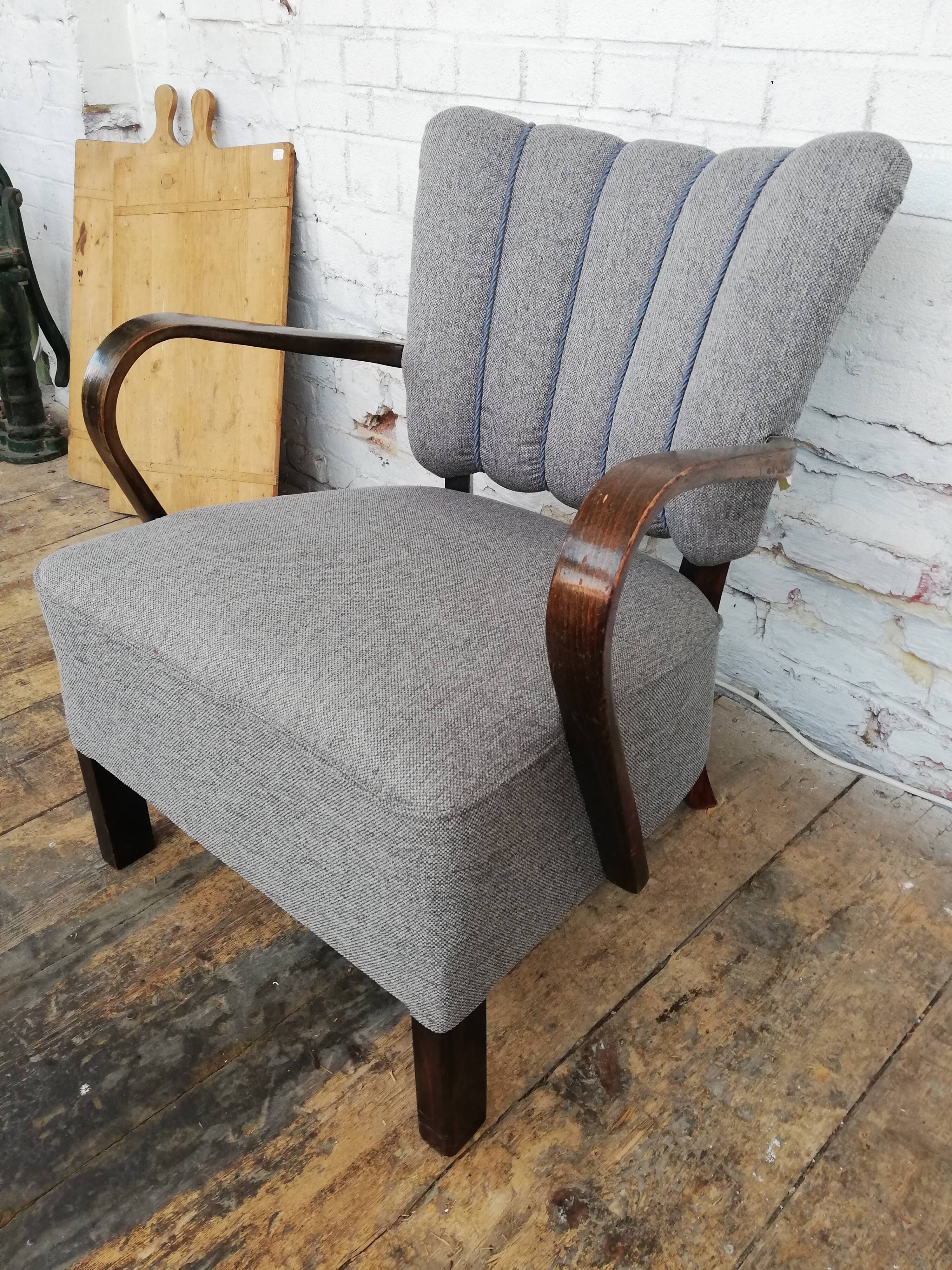 Pair of Halabala cocktail armchair, Czech, 1940
