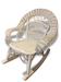 Child rocking chair rattan white