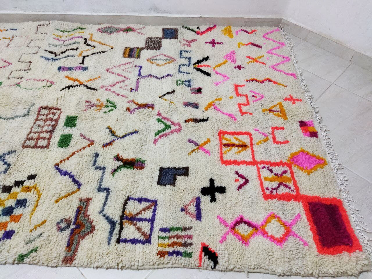 Tapis berbère marron 275  x 153 cm