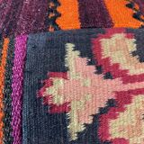 Vintage turkish kilim cushion cover, 40 x 40 cm