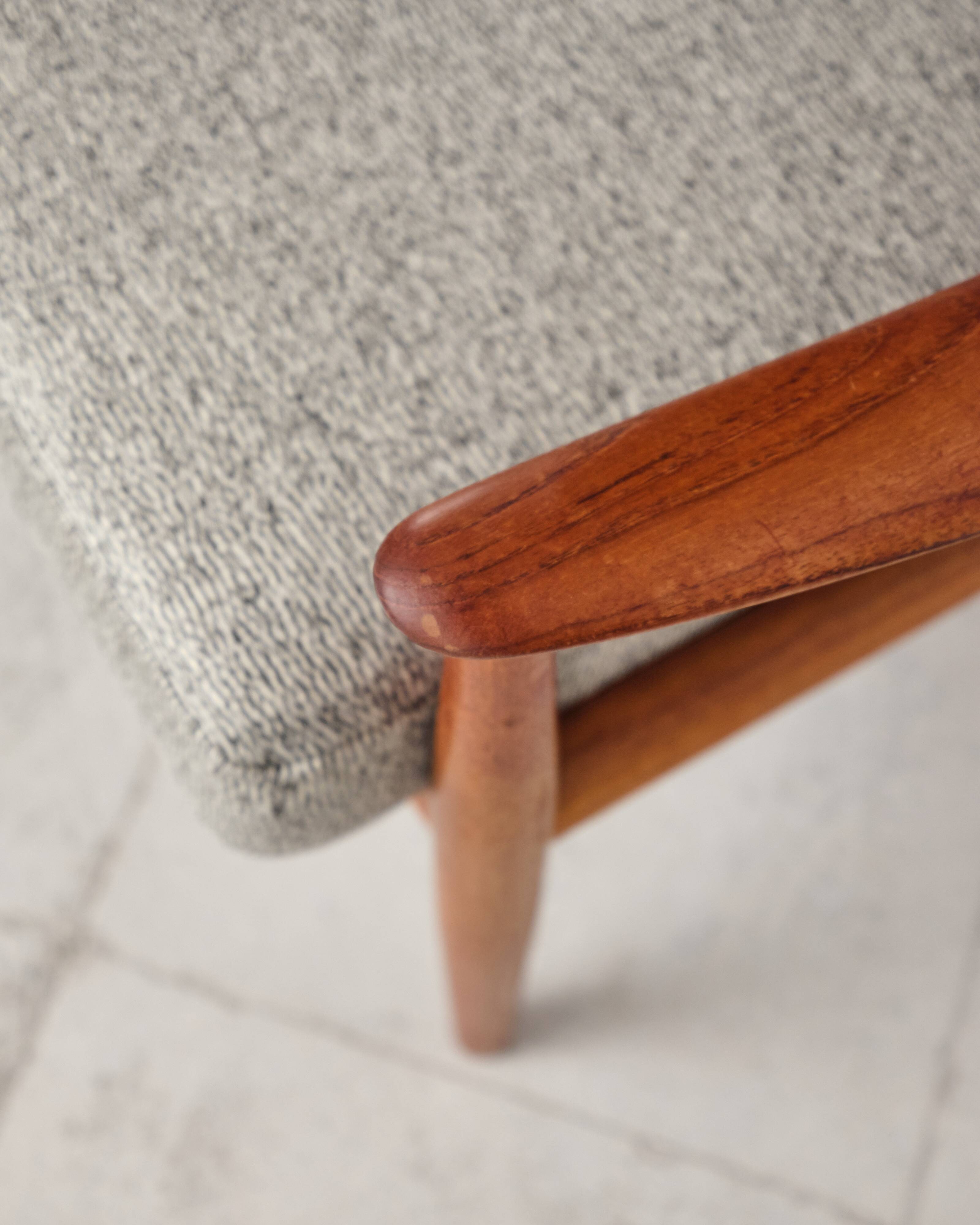Fauteuil en teck par Grete Jalk pour France and Son, 1950s